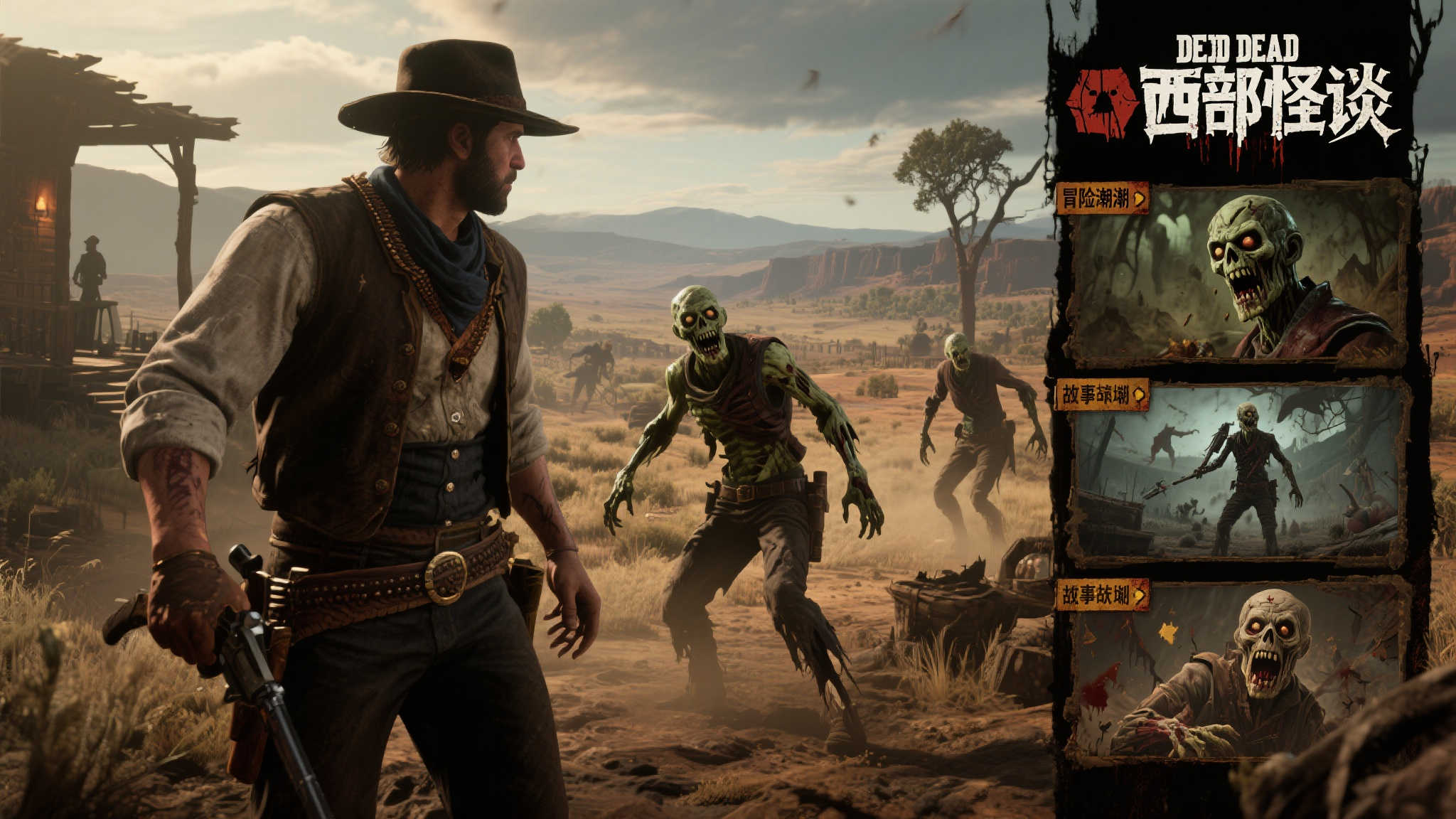 《荒野大镖客Online》全新篇章“西部怪谈”来袭：四大任务上线，僵尸敌人再现江湖！
